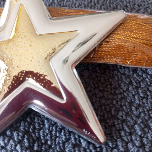 Star charm silver with gold new