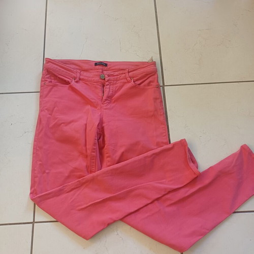 Massimo Dutti women's slim fit jeans used, red and pink, size S