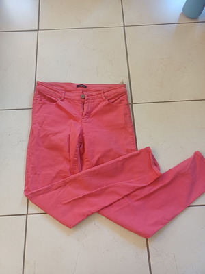 Massimo Dutti women's slim fit jeans used, red and pink, size S