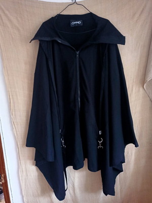 Killstar poncho hoodie като ново, черен, размер L/XXL