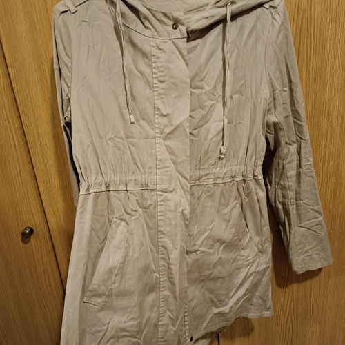Sandy Kosta women's trench coat new, gray, size M