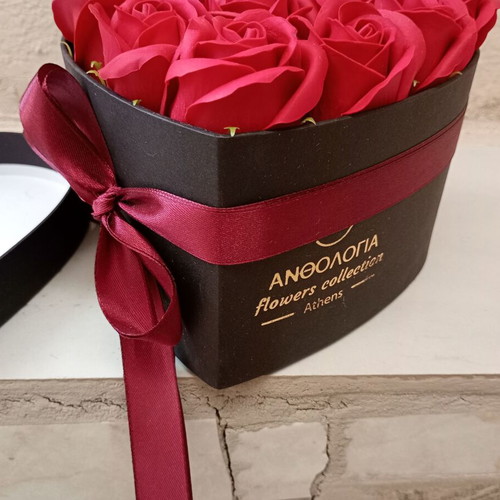 Set of hearts with roses and teddy bear like new