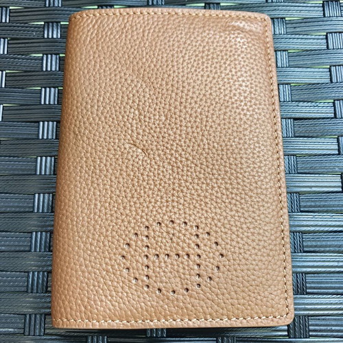 Hermes document case used, brown leather