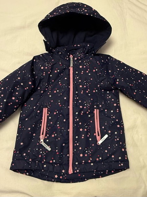 Μπουφάν H&M για κορίτσι 2-3 ετών σαν καινούργιο, μπλε, μέγεθος 98 εκ