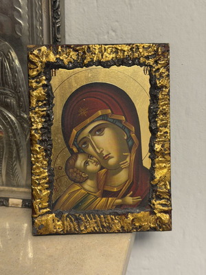 Panagia Glykofilousa Agioritiko Handmade Icon