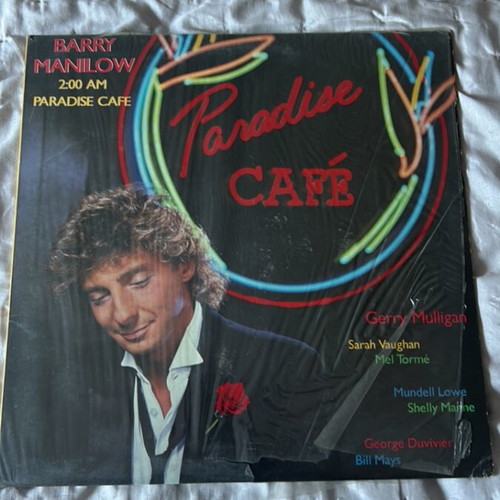 Barry Manilow Paradise Cafe vinyl record used, pop