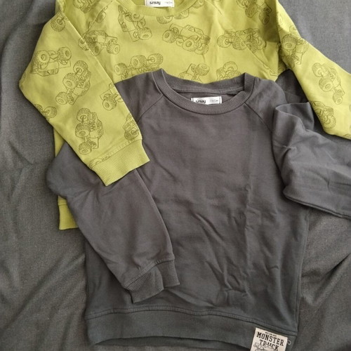 Sinsay thin fleece sweatshirts, 2 pieces, boys 5-6 years