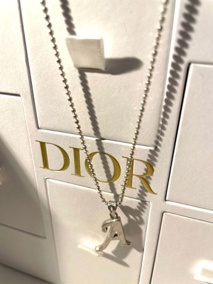 Monogram A Necklace Silver 925 like new