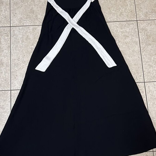 Black linen dress, size L