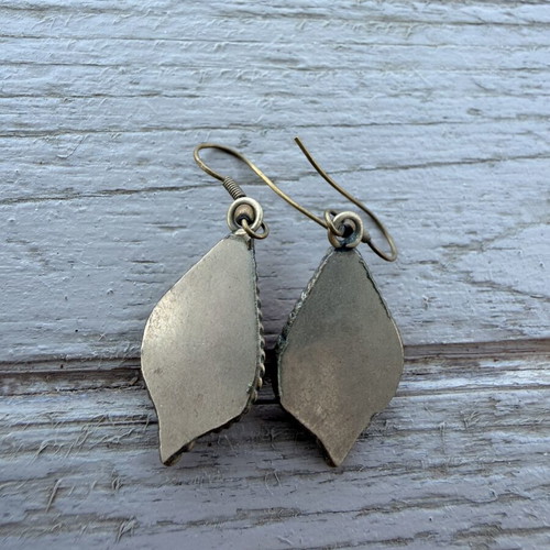 Boho earrings, red