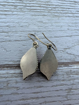 Boho earrings, red