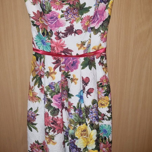 Bellino Floral Brocade Dress Like New Size M