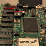 Juko Ultimate EGA+ graphics card used, 256KB ISA 8-bit