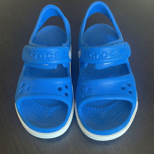 Crocs kids sandals like new, size 24, blue