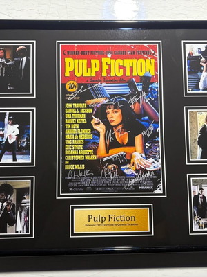 Pulp Fiction Memorabilia Καινούργιο, αφίσα με υπογραφές αντιγράφων