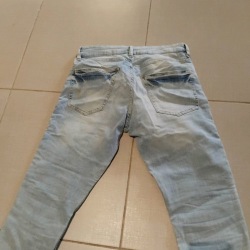 H&M jeans elastic, like new, turquoise