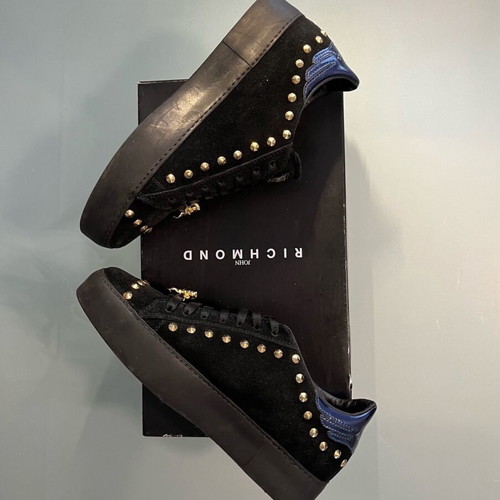 John Richmond Black Leather Shoes like new, size 37