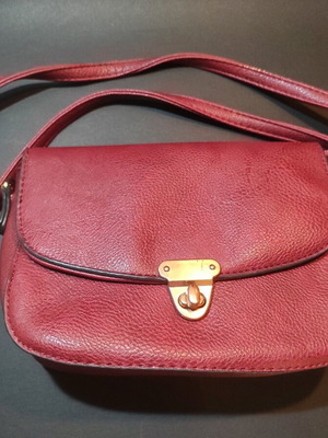 Small shoulder bag used, multicolored