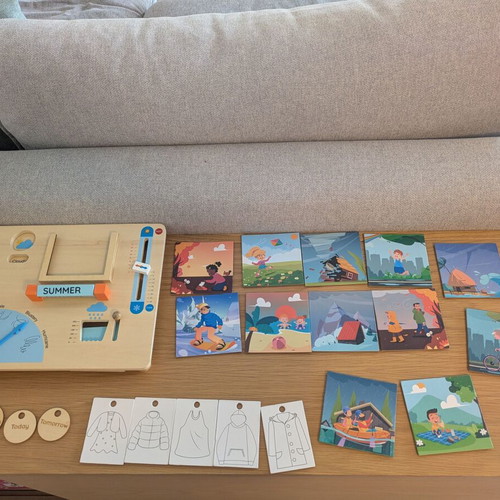 Montessori Wooden Weather Station new