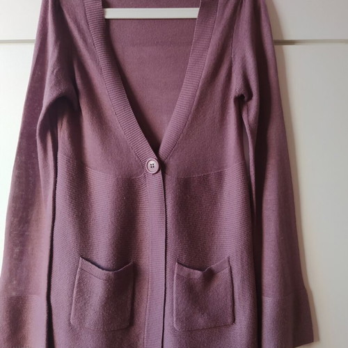 Knitted women's cardigan pink like new, size M