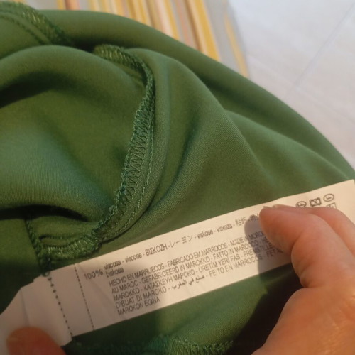 Satin sleep dress Zara like new, viscose, green, XS