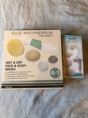 Elle Macpherson electric face and body brush with replacement parts new