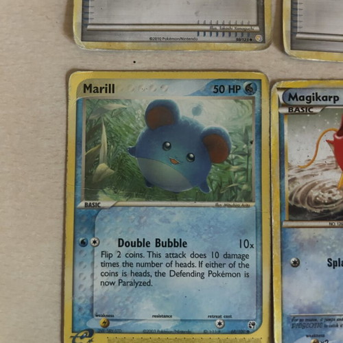 Pokemon cards used, set of 8