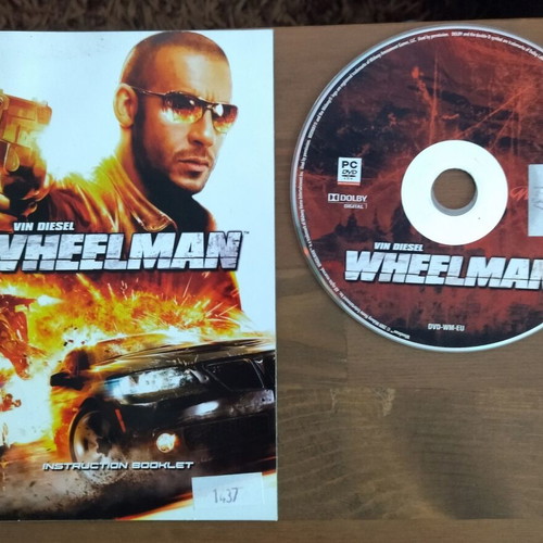 Wheelman PC game used, manual only without cover
