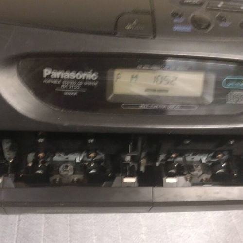 Panasonic RX-DT55 portable radio cassette player used