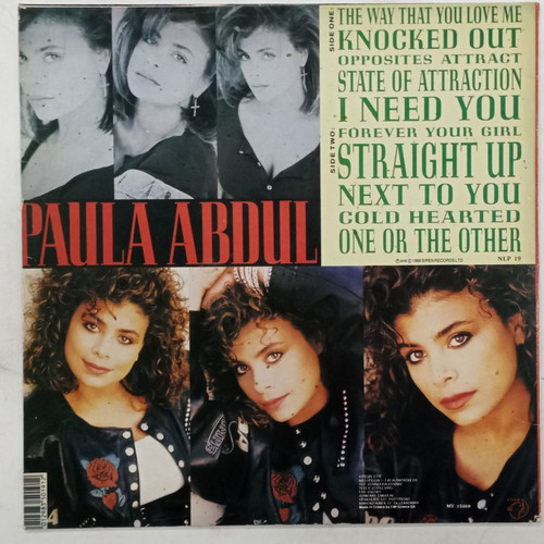 Paula Abdul For Ever Your Girl vinyl in very good condition