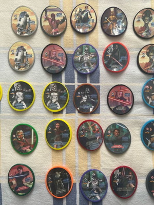 Star Wars caps used, pack of 26 pieces