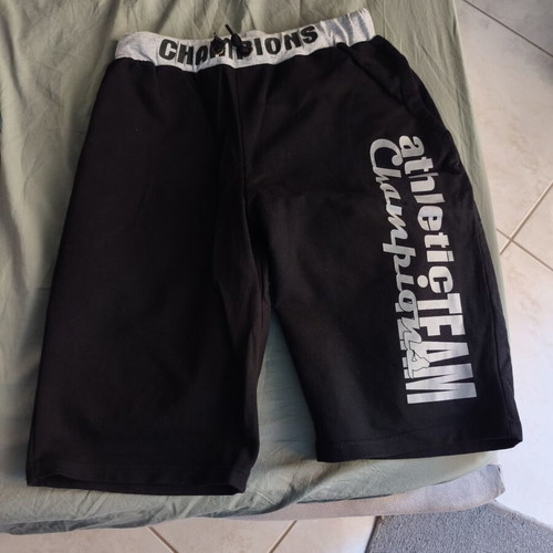 Champions bermuda shorts, black and grey, sizes L XL