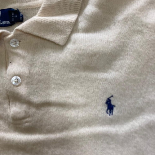 Polo Ralph Lauren Longsleeve Polo XXL cream 100% lambswool