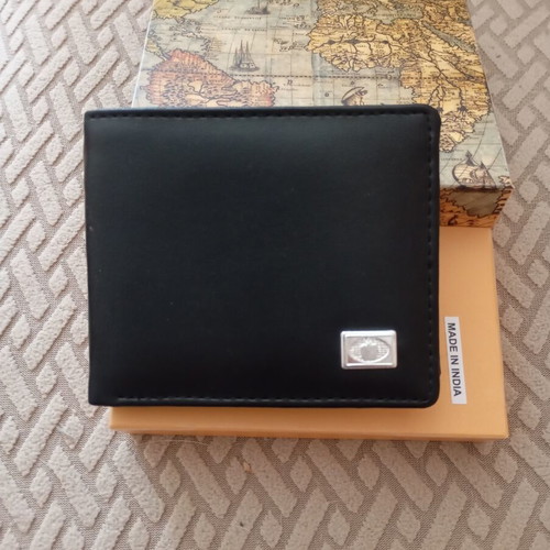Men's black leather wallet new with box