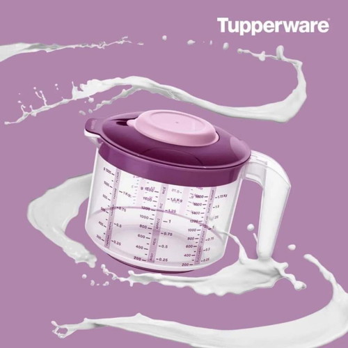Tupperware Mixing Jug 1.25lt New, Pink Shades