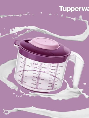 Tupperware Mixing Jug 1.25lt New, Pink Shades