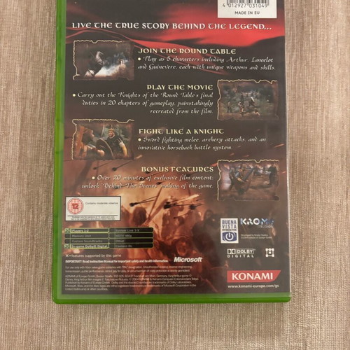 King Arthur Truth Behind the Legend Xbox used English complete