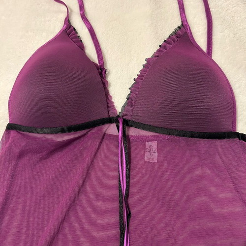 Women's transparent nightgown purple size S like new