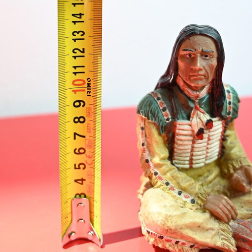 Indian Figurine used, hand-painted resin decorative sculpture