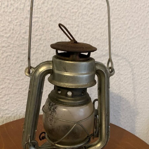 Oil lamp used, vintage