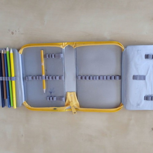 Vintage Herlitz school pencil case used