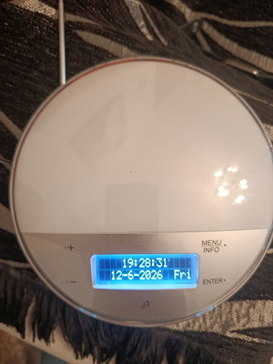 Auriol digital clock with radio and sunrise simulation, new