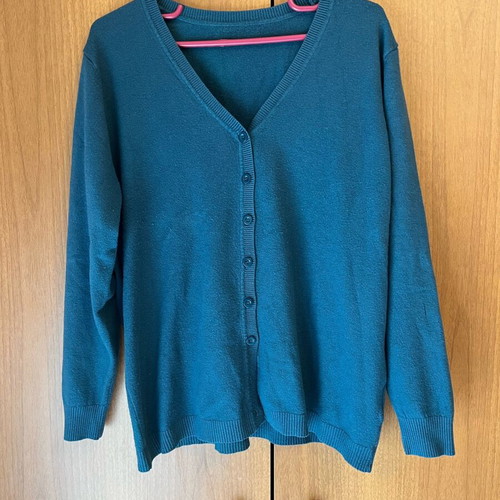Cardigan petrol like new, size M/L, soft fabric