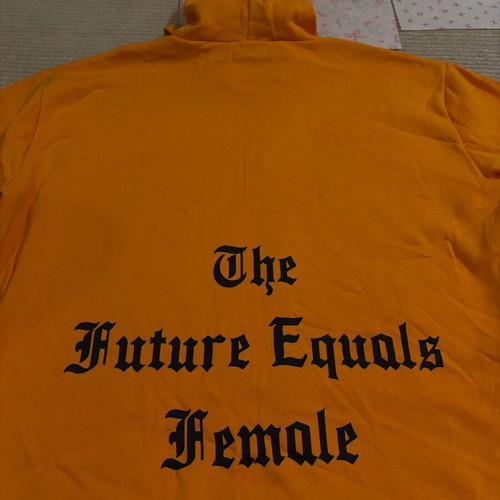 Na-Kd hoodie jacket new, orange, size XL