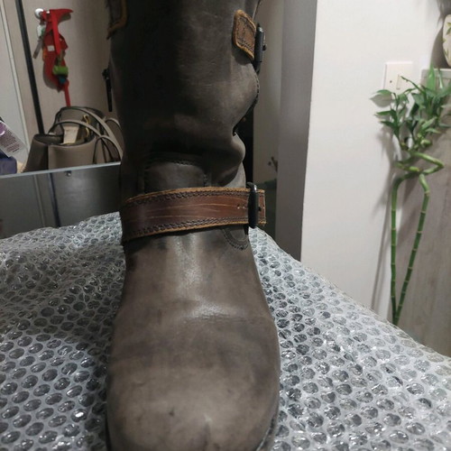 Leather biker boots CafeNoir used, brown, size 40