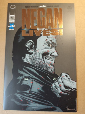 Negan Lives #1 comic book, gold foil, 2nd print, 2020
