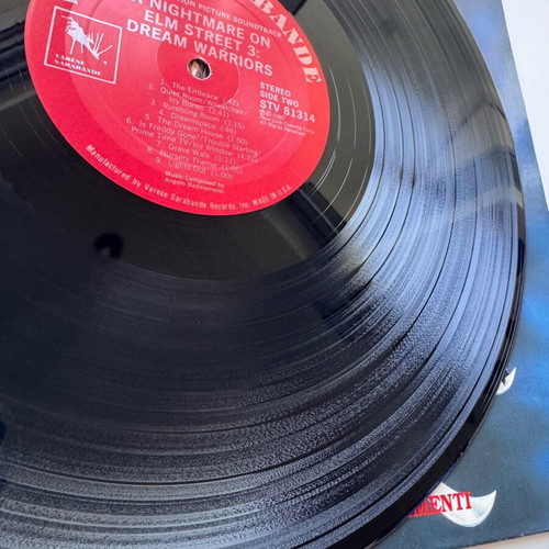 A Nightmare On Elm Street 3 Dream Warriors Soundtrack LP used
