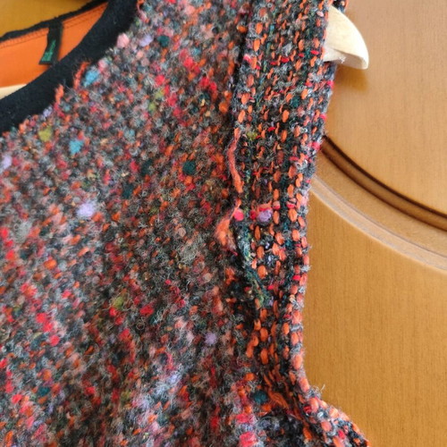 Benetton boucle dress like new, multicolor, size L