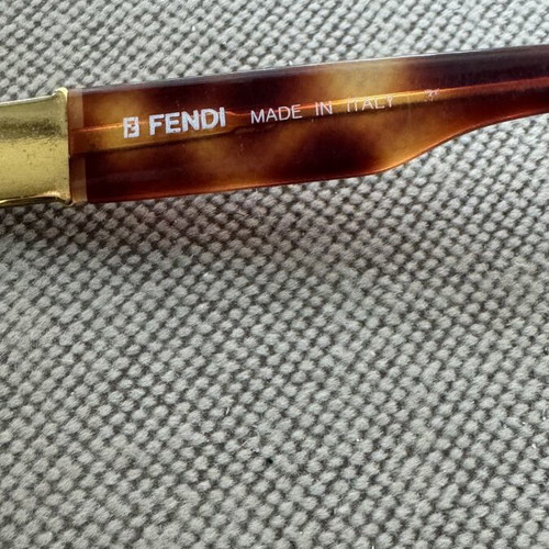 Fendi FS 306 Vintage Sunglasses like new, brown and gold