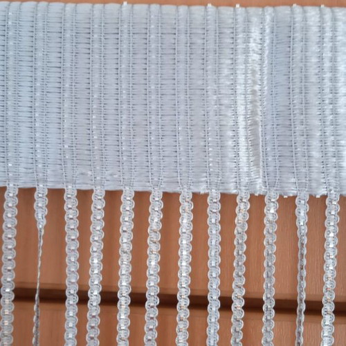 Figure curtain silver, new, 89 cm width and 2.5 m length